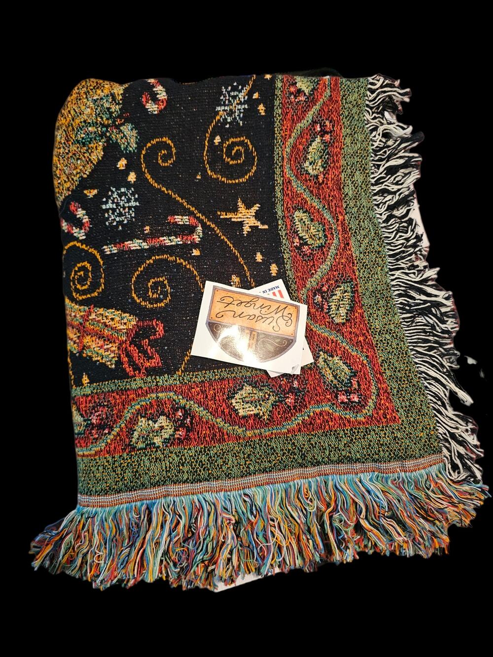 Susan Winget Made In America Christmas Throw NWT Size 60 X 50